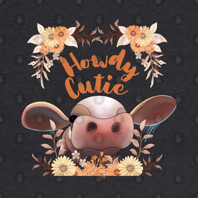 Cute Cow Floral by MCsab Creations